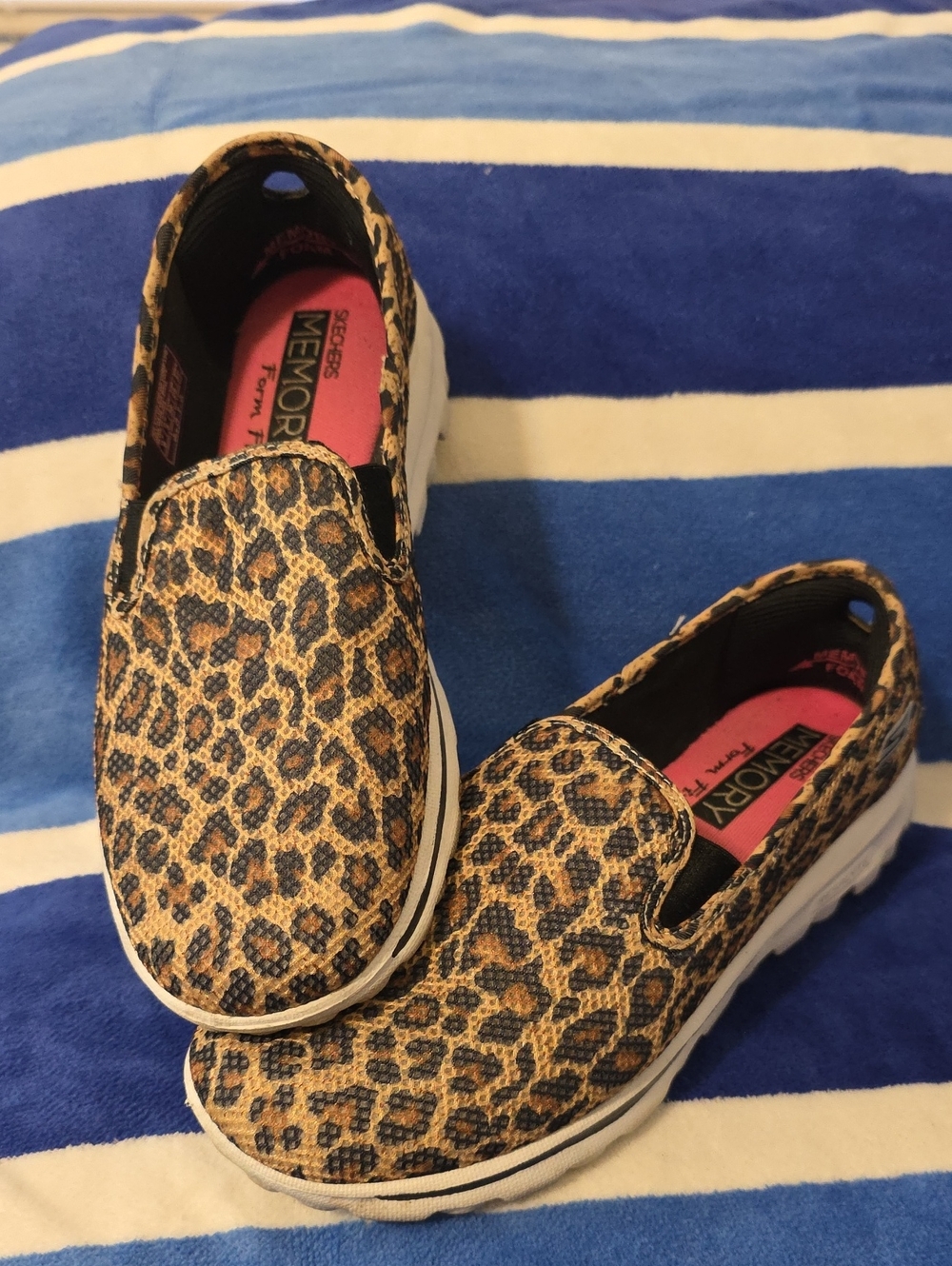 Leopard Print Skechers Go Walk